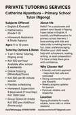 Tutoring for primary school pupils