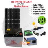100w solar fullkit with free motion sensor