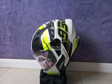 SMK Stellar Swank White Sports Bike Helmet