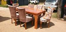 Tufted dining table set