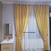 Satin curtains