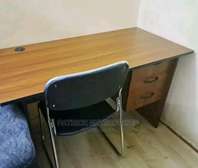 Desk with a seat
