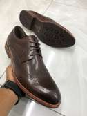 Coffee John Foster Premium Brogue Leather Official Shoes
