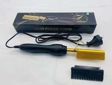 gold electric heat comb  hair straightener