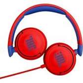 JBL On-Ear Headphones Wired Red Blue Adjustable