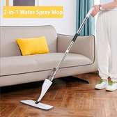 2-in-1 Rotating and spray mop/broom microfiber flat