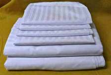white striped bedsheets for hotel/ home