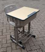 Adjustable Student Desk & Ventilated Chair with Storage