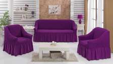 Purple Stretchable Turkish Sofa Cover