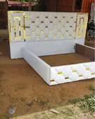 Modern and well Stiched 6 by 6 leather bed
