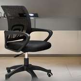 Office Seat: Low Back Swivel Reception Secretarial Chair