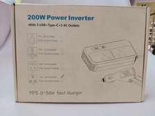200W Car Inverter Charger with 4 USB Ports and 2 AC Outlets