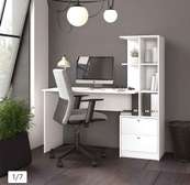 Modern customized Home office desks with a side shelf