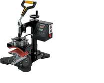 Cap heat press logo transfer printing machine