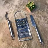 Stainless steel 3in1 grater, peeler and knife