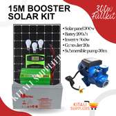 solar fullkit 350watts with booster pump
