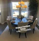 Round table 6 seater dining set