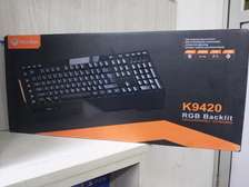 MEETION K9420 RGB Backlit Programmable Gaming Keyboard–Black