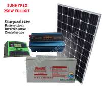 Sunnypex 250W affordable home use solar fullkit