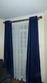 Blue-White  Curtains