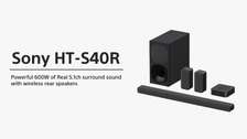 SONY Ht-S40R Sound-Bar 600Watts 5.1Ch Wireless Rear Speakers