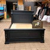 King Size Bed Frame Beige with Storage Drawers