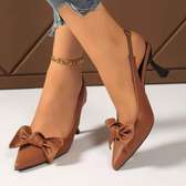 High end bowtie heels