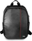 BMW Carbon PU Red Stripe Computer Backpack