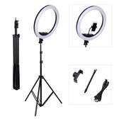Generic 13 Inch Ring Light + 2M Stand,Gift:Mic+Remote+Clip