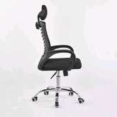 Office adjustable chair with a headrest B2