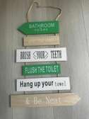Hanging Board Wooden House Rules