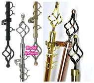 Home extendable curtain rods;: