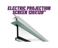 Electric Projection Screen 120x120 Inches