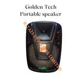 portable golden tech speaker