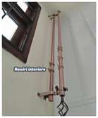 Durable long curtain rods