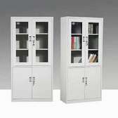 Half glass two doors mettalic filling cabinet