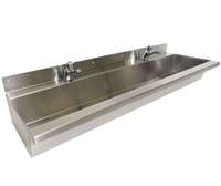 wall mounted washing trough sink