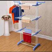 Three layer  laundry drying rack with hanger