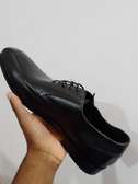 John Foster Laced Premium Leather Black Official Shoes