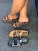 Black, coffee brawn & brawn Zara executive sandals