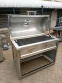 Stainless steel meat grill jiko