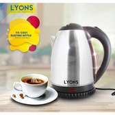 Lyons Stainless Steel Electric Kettle  Silver & Black