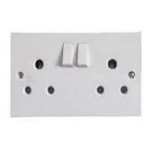 Double Socket Outlet Round