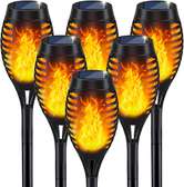 Solar Outdoor Flame Torch Lights