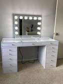 Drawered dressing mirrors with lights