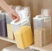 Cereal  Storage Container with measuring cup and handle