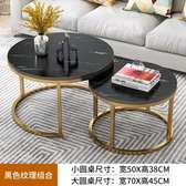 Nesting Coffee Table Marble Effect (MDF)