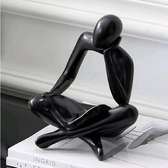 Reading thinking man decor statue