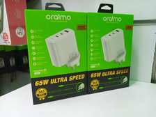 Oraimo PowerGan 65W Ultra Speed 5A Charger Kit 3 Port -
