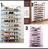 8-Layer Steel Shoe Rack Organizer Compact & Durable